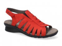 Chaussure mephisto Marche modele praline nubuck rouge